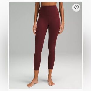 Lululemon Align pants Highrise - size 6 - pants with pockets - Burgundy
